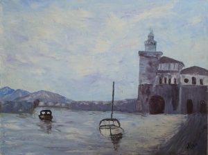 Port espagnol, Kyna de Schouel artiste peintre