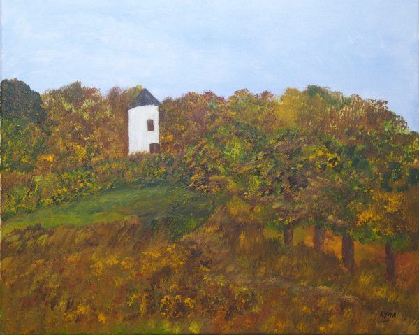 Le moulin abandonné, Kyna de Schouël artiste peintre