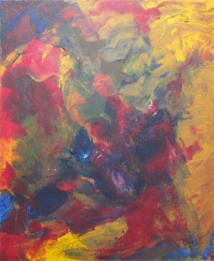 Les coraux, art abstrait, Kyna de Schouël artiste peintre