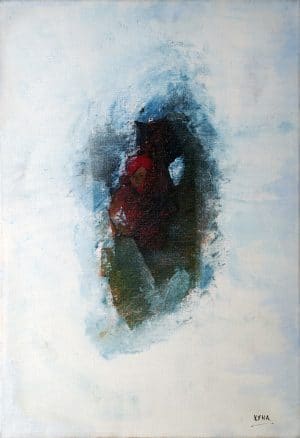 Méditation du fakir, art abstrait, Kyna de Schouël artiste peintre