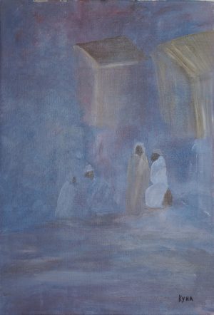 Caravansérail, peinture abstraite, Kyna de Schouël
