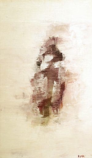 M. et Mme Chang, peinture abstraite, Kyna de Schouël artiste peintre